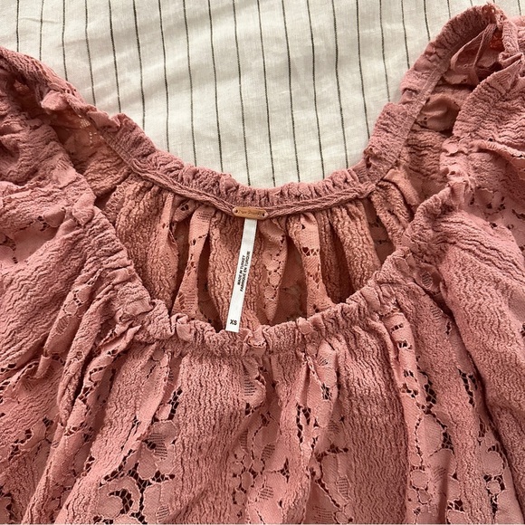 Free People Stacey Lace Crop Top - Picture 7 of 8